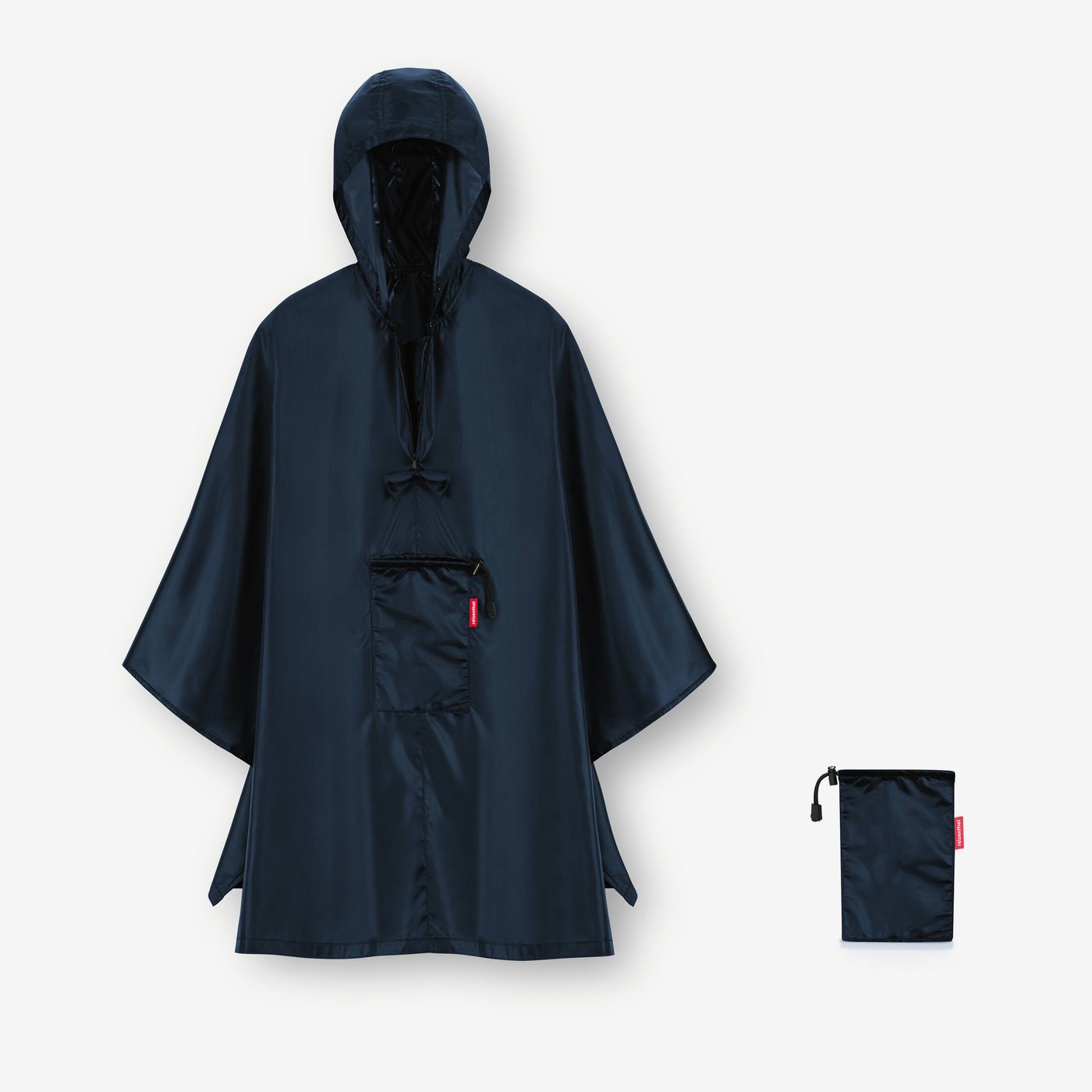 mini maxi poncho dark blue